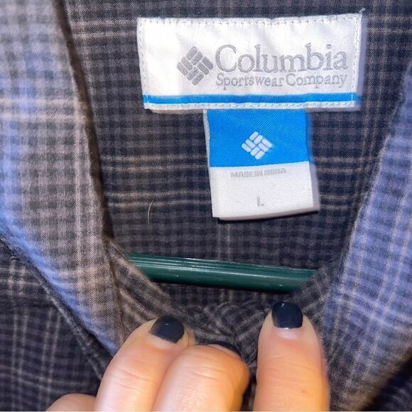 Mens Columbia Long Sleeve Button Down Shirt Large - Picture 4 of 5